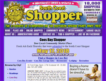 Tablet Screenshot of coosbayshopper.com